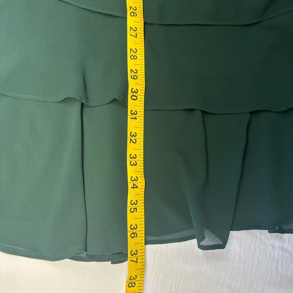 Green Dress Ralph Lauren Layered Dark Green Midi Dress View 5